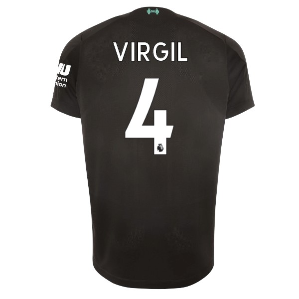 Camiseta Liverpool NO.4 Virgil 3ª Kit 2019 2020 Negro